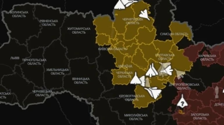 У застосунку «Повітряна тривога» з'явилася карта руху дронів і ракет: як вона працює