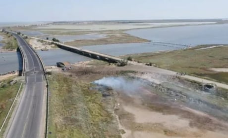 Українські БпЛА атакували пункт пропуску “Чонгар” на адмінкордоні з Кримом