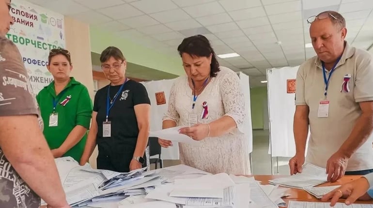 На окупованій Херсонщині оголосили підсумки “виборів” до Держдуми РФ: майже 75% за “Єдину Росію”