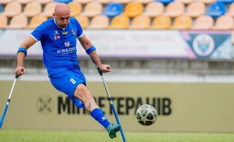 У стартовому складі: ветеран з Калинівщини зіграв у Лізі чемпіонів з ампфутболу