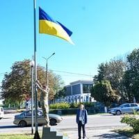 Синьо-жовтий стяг як символ свободи: у Кагарлику відзначили День Державного Прапора
