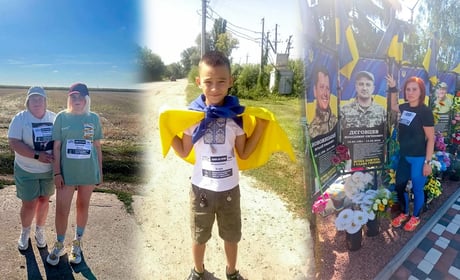 «Шаную воїнів, біжу за Героїв»: до акції долучилися кагарличани та іноземець (відео)