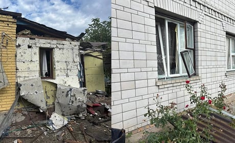 У Ржищеві від падіння уламків ворожого БПЛА пошкоджені будинки: куди звертатися постраждалим