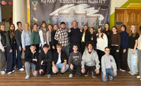 Нідерланди ближче, ніж здається: у Кагарлицькому ліцеї №1 відбулася зустріч із закордонним гостем