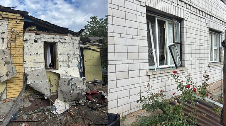 У Ржищеві від падіння уламків ворожого БПЛА пошкоджені будинки: куди звертатися постраждалим