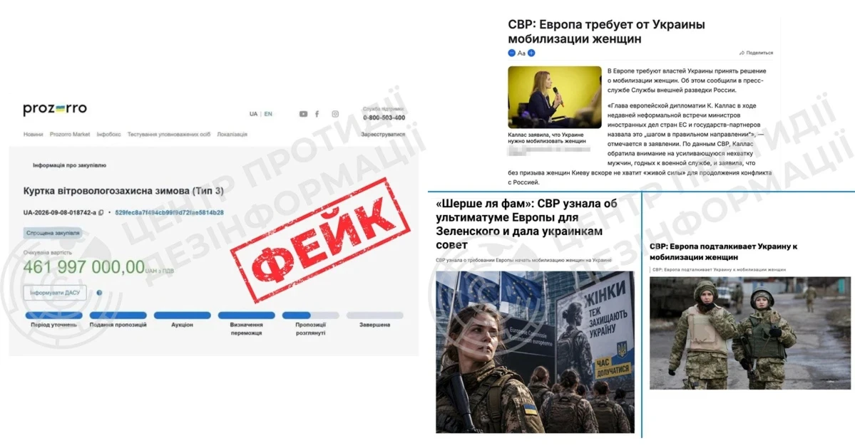 ru-пропаганда продовжує поширювати фейки про нібито підготовку до мобілізації жінок в Україні