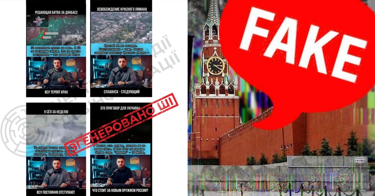 У TikTok поширюють російські фейки через створеного штучним інтелектом «українського блогера»