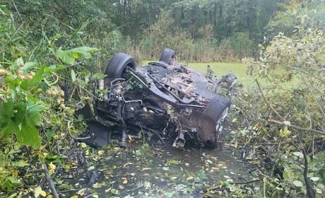 ДТП у Білопіллі: авто впало в річку, травмовано 30-річного пасажира