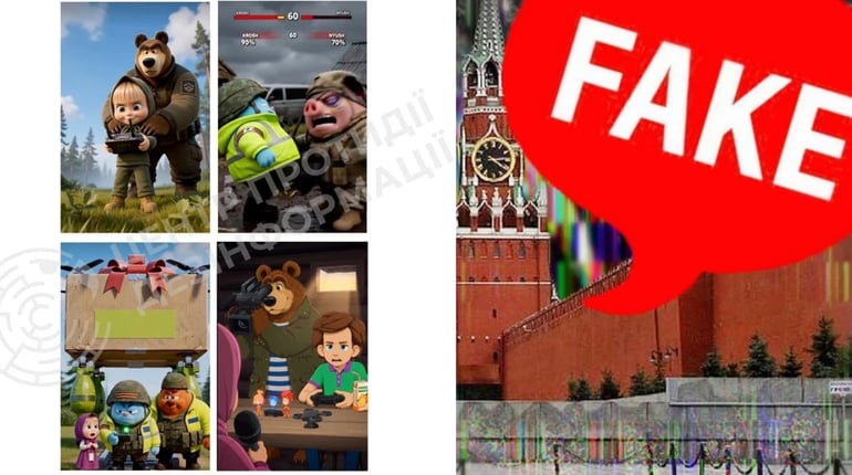 рф поширює згенеровані ШІ мультфільми зі сценами насильства проти українців