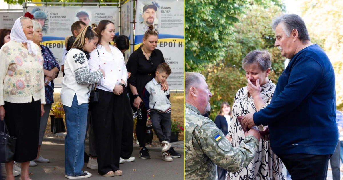 У Переяславі відкрили нові портрети на Алеї Героїв до Дня пам'яті захисників України