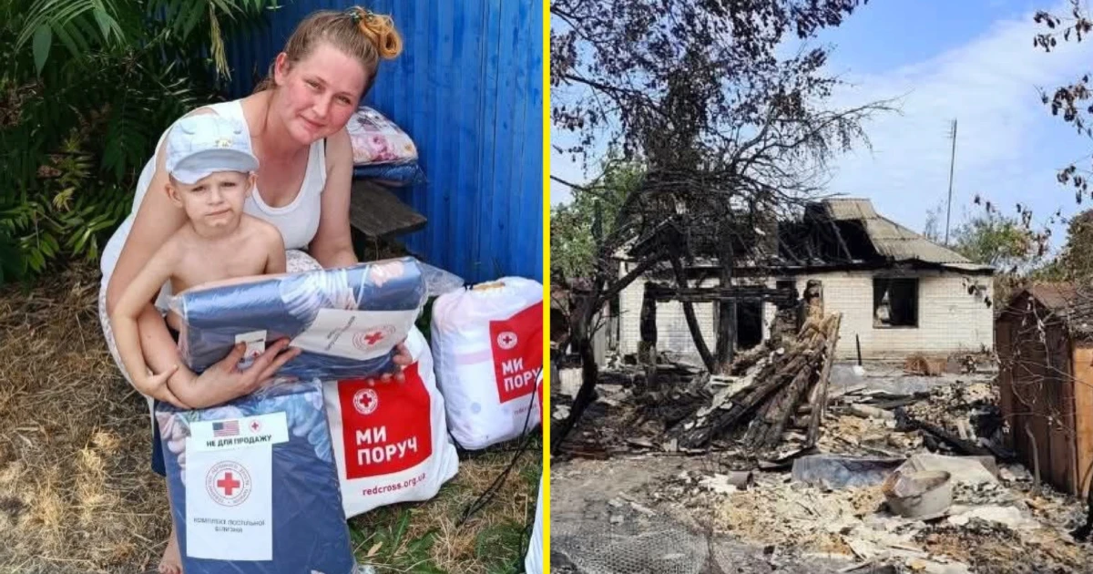У Помоклях порахували масштаби великої пожежі, Червоний Хрест привіз допомогу постраждалим сім'ям