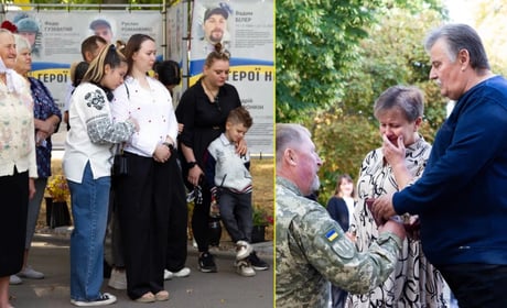 У Переяславі відкрили нові портрети на Алеї Героїв до Дня пам'яті захисників України
