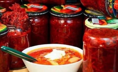 Борщова заправка на зиму в банках: покроковий рецепт