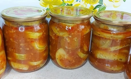 Кабачки на зиму з соусом сацебелі: пікантний рецепт