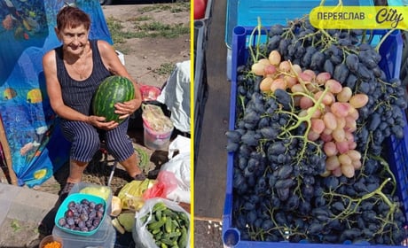 На базарі в Переяславі помідори продавали від 10 гривень, а ранній виноград – по 200 за кіло