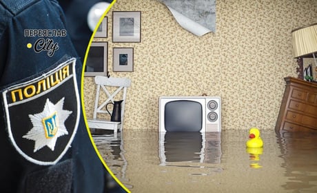 Переяславка затопила квартиру сусідів через порив труби й викликала наряд: хроніка поліції