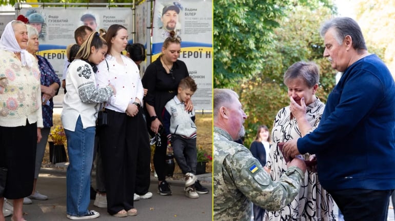 У Переяславі відкрили нові портрети на Алеї Героїв до Дня пам'яті захисників України