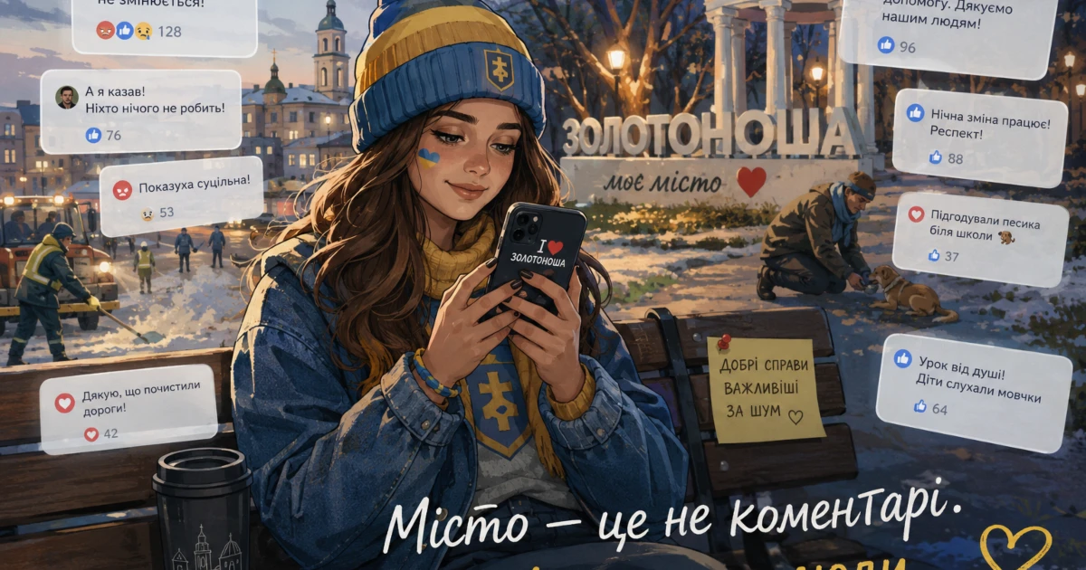 Місто з телефоном у руці