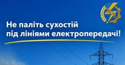 Енергетики попереджають: чому не можна палити сухостій під лініями електропередачі