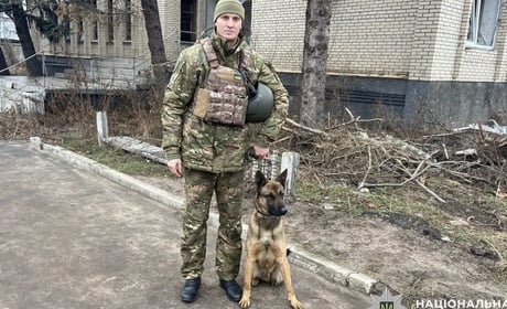 Від Донеччини до Черкащини: службовий пес Флек продовжує допомагати поліції