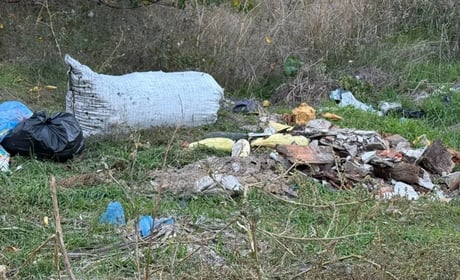 Півтора кілометра сміття вздовж дороги: що відбувається на Богополі у Первомайську