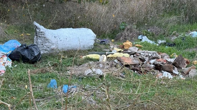 Півтора кілометра сміття вздовж дороги: що відбувається на Богополі у Первомайську